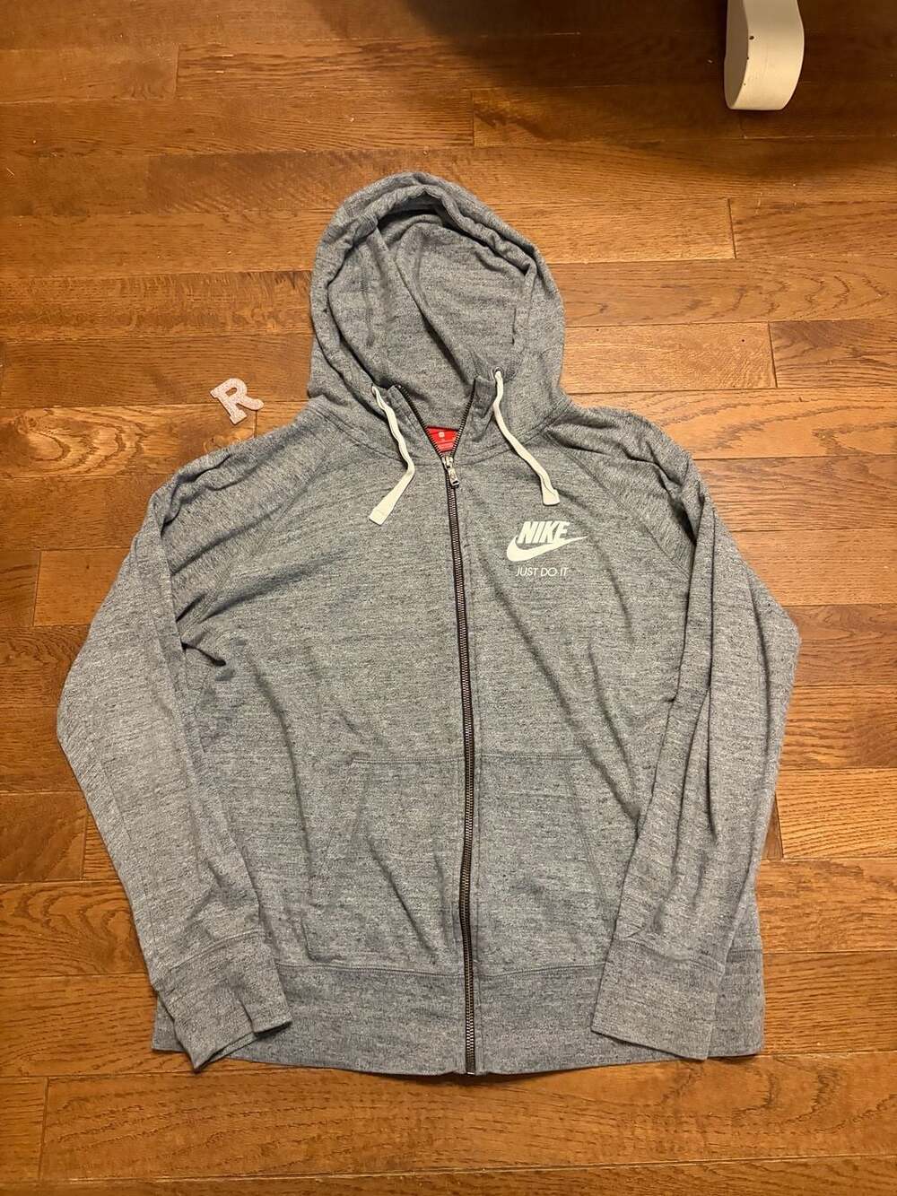 Nike Full Zip Hoodie Size XL Gray Just Do It